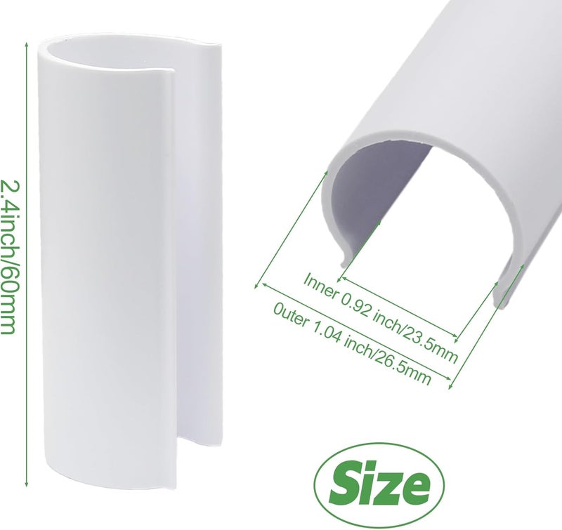 Opfiue 64-Pack Heavy-Duty ABS & PVC Clamps- Multi-Use for Greenhouses/Row Covers/Shelters/Bird Protection (fit 3/4 Inch Pipe) - Image 3
